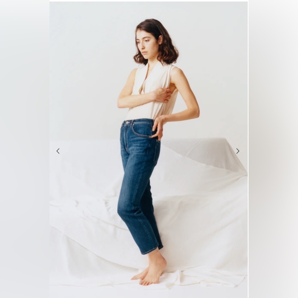 Tu es Mon Tresor Blue Wash Rose Quartz Jeans Straight leg